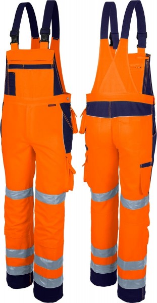 Qualitex Warnschutz Latzhose PRO warnorange