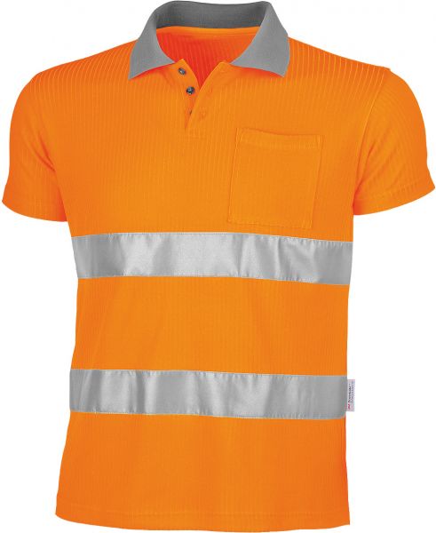 Qualitex Warnschutz Poloshirt warnorange