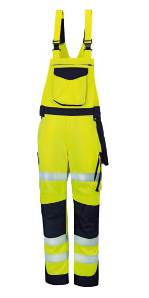 Vizwell Signal - Kontrast Latzhose warngelb