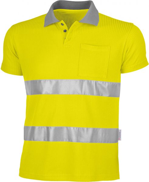 Qualitex Warnschutz Poloshirt warngelb